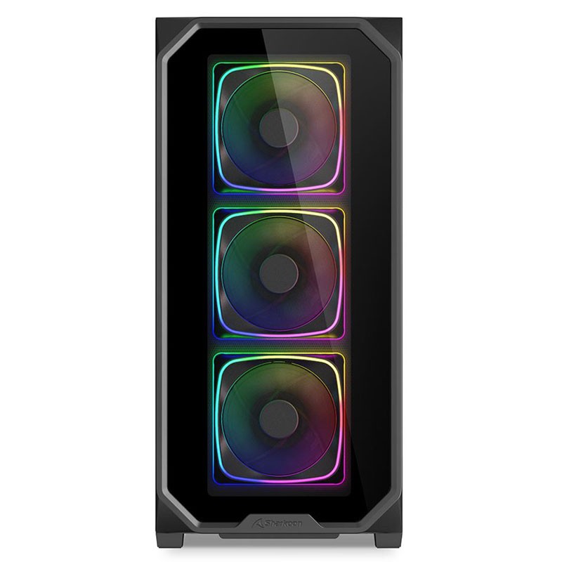 Ohišje Sharkoon AK5G RGB, midiATX, črno