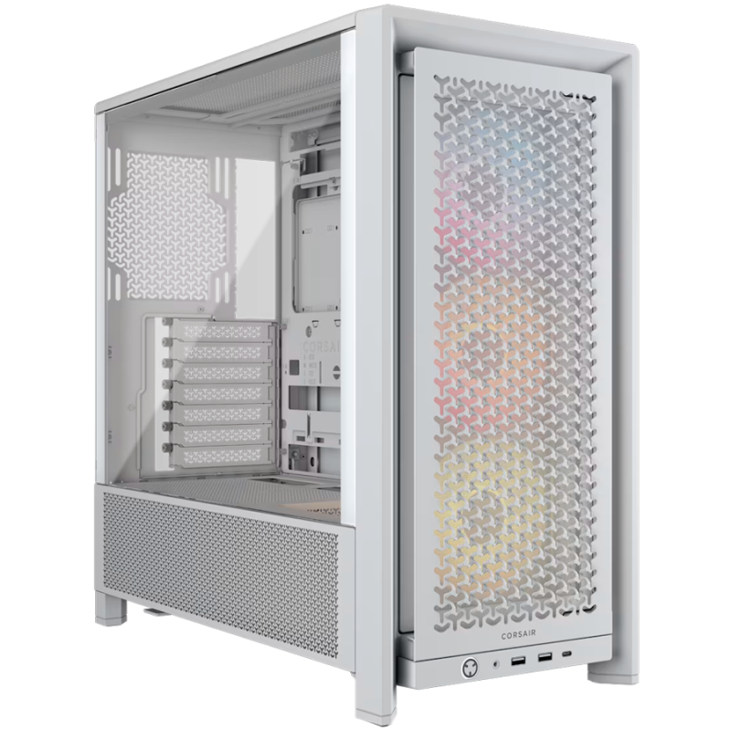 Ohišje CORSAIR FRAME 4000D RS ARGB, Mid-Tower, belo