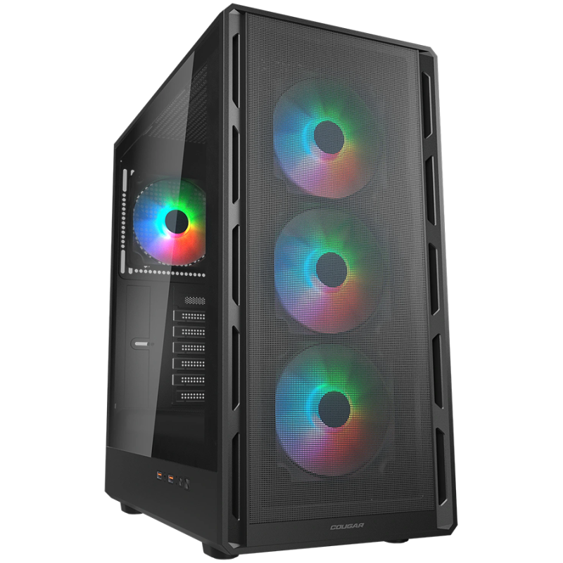 Ohišje COUGAR AIRFACE PURE RGB, Mid Tower, črno