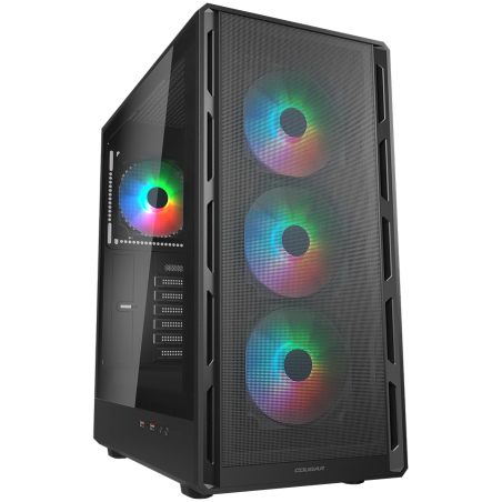 Ohišje COUGAR AIRFACE PURE RGB, Mid Tower, črno