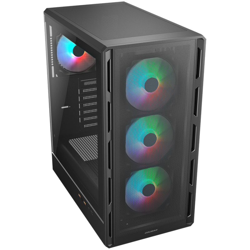 Ohišje COUGAR AIRFACE PURE RGB, Mid Tower, črno