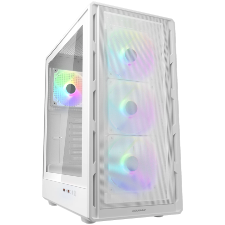 Ohišje COUGAR AIRFACE PURE RGB, Mid Tower, belo