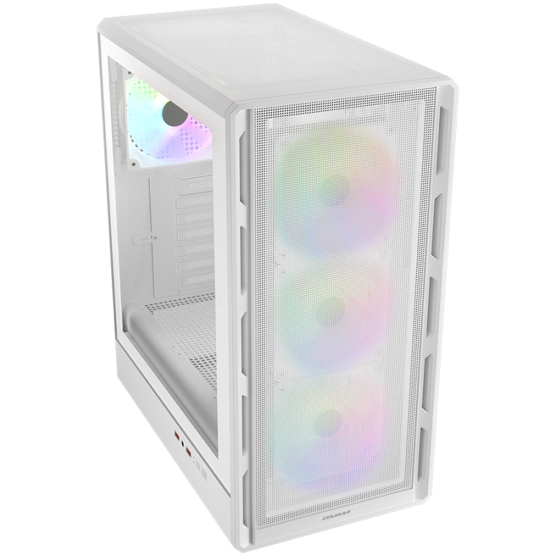 Ohišje COUGAR AIRFACE PURE RGB, Mid Tower, belo