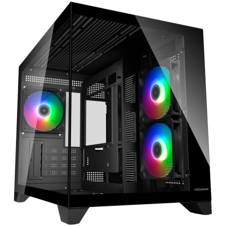 Ohišje COUGAR FV150 Mini RGB, Mid tower, črno