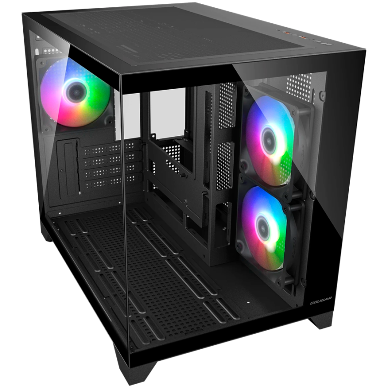 Ohišje COUGAR FV150 Mini RGB, Mid tower, črno