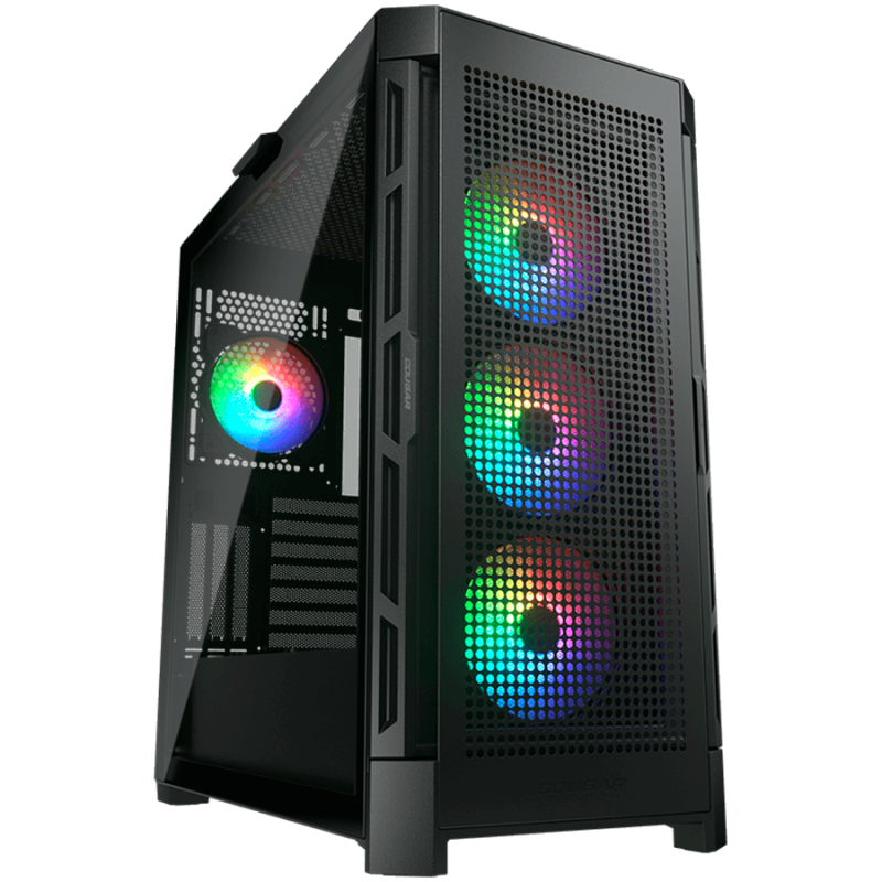 Ohišje COUGAR Airface Pro RGB, Mid Tower, črno