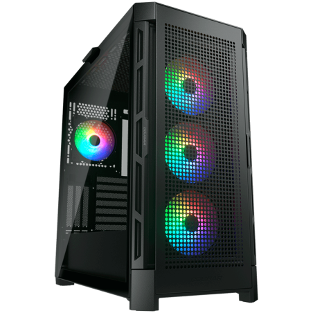 Ohišje COUGAR Airface Pro RGB, Mid Tower, črno