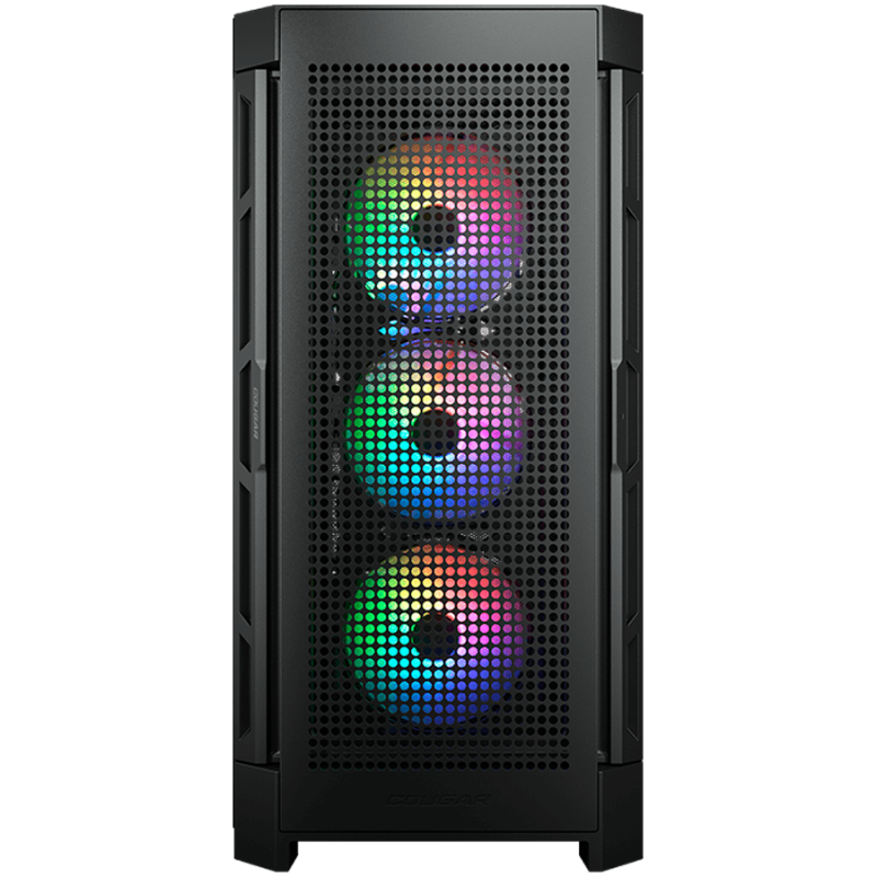 Ohišje COUGAR Airface Pro RGB, Mid Tower, črno