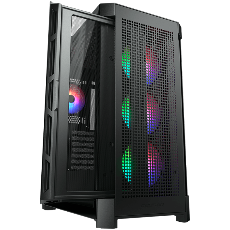 Ohišje COUGAR Airface Pro RGB, Mid Tower, črno