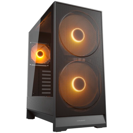 Ohišje COUGAR AIRFACE 180, Mid Tower, črno