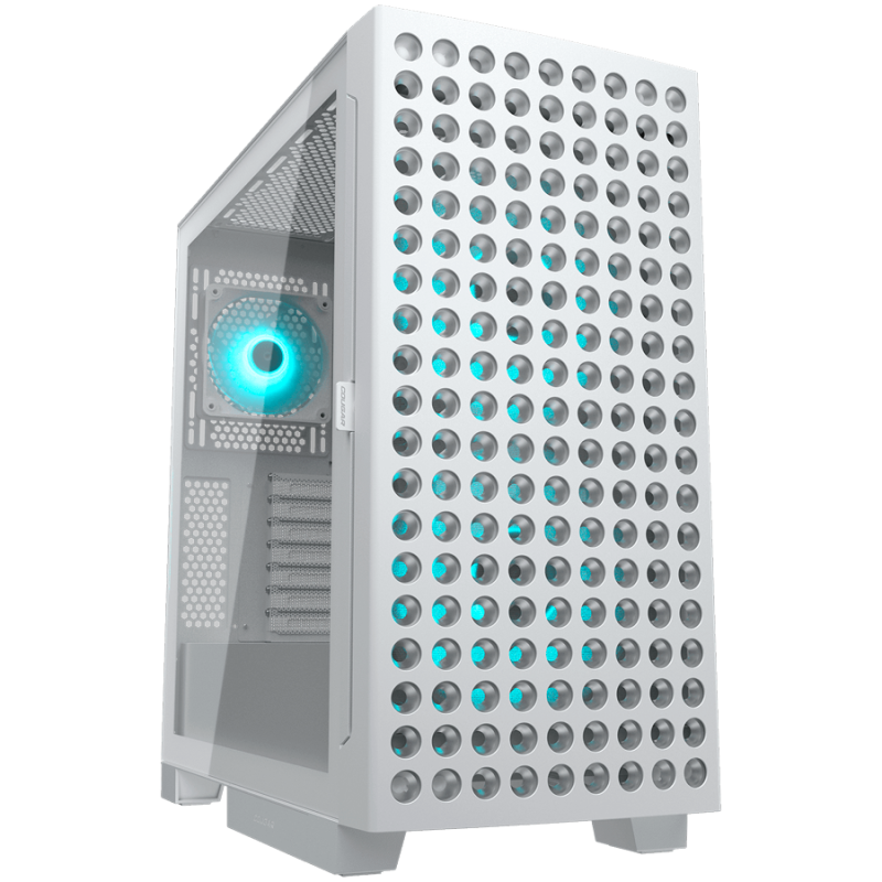 Ohišje COUGAR AIRFACE ECO RGB, Mid Tower, belo