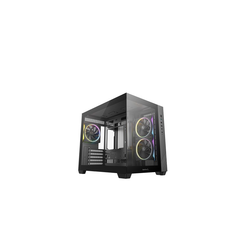 Ohišje DeepCool CG330 3F, micro-ATX, črno