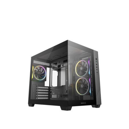Ohišje DeepCool CG330 3F, micro-ATX, črno