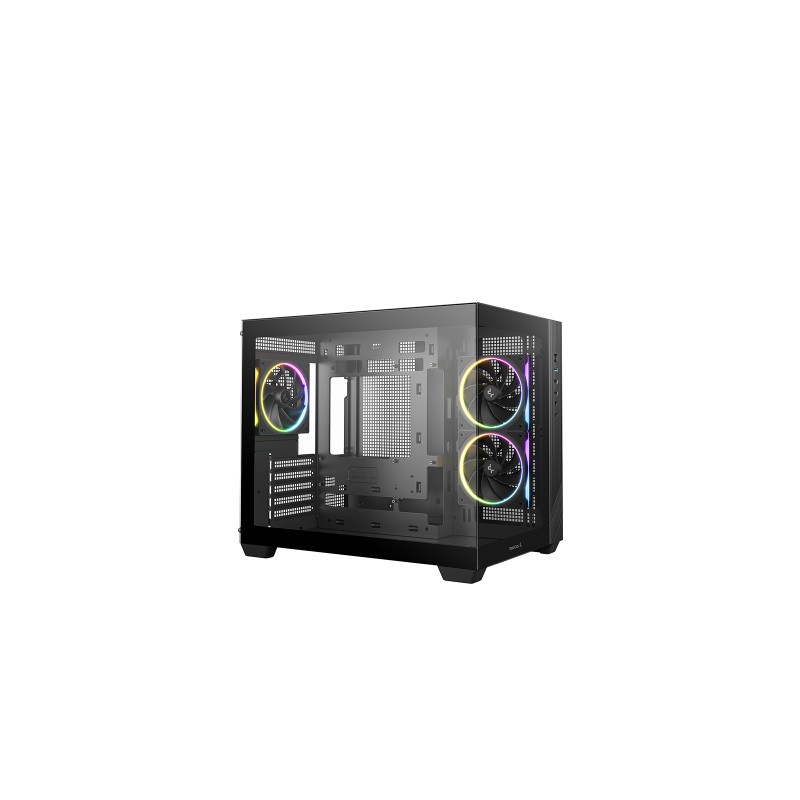 Ohišje DeepCool CG330 3F, micro-ATX, črno