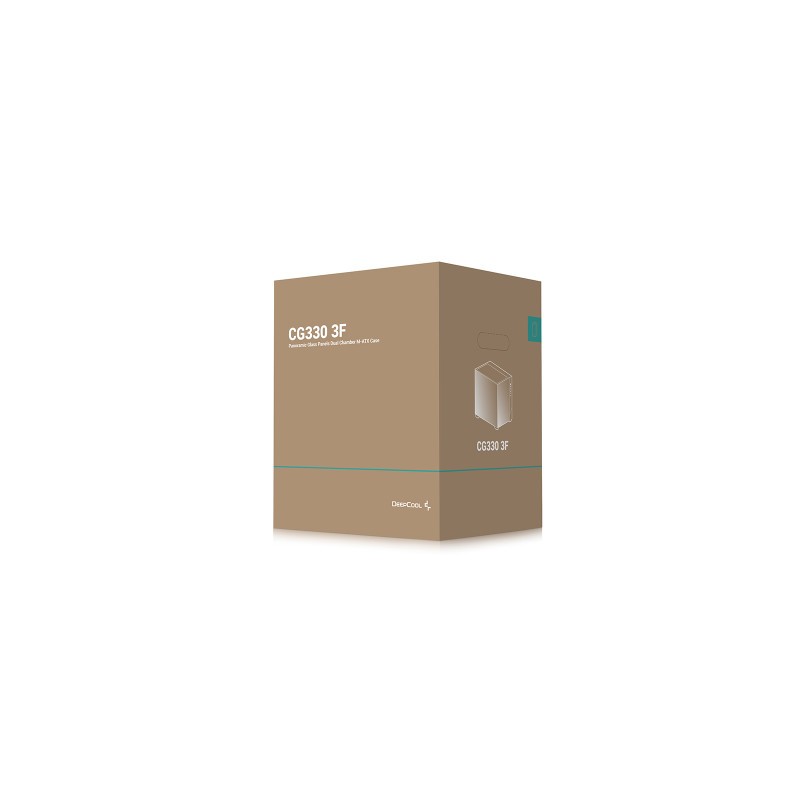 Ohišje DeepCool CG330 3F, micro-ATX, črno