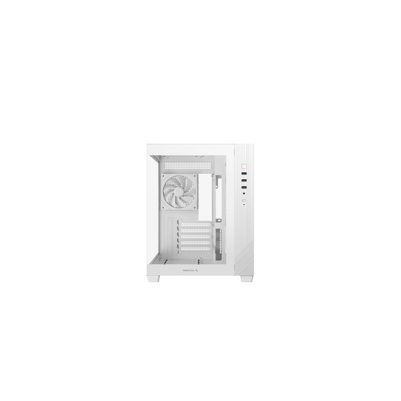 Ohišje DeepCool CG330 3F WH, micro-ATX, belo