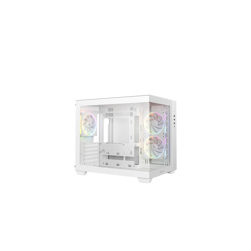 Ohišje DeepCool CG330 3F WH, micro-ATX, belo