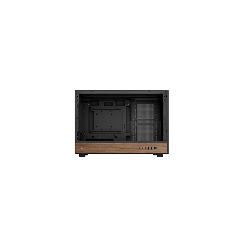 Ohišje DeepCool CH260 Wood, Micro-ATX, črno