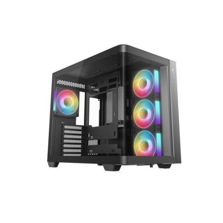 Ohišje DeepCool CG530U 4F, ATX, Midi-Tower, črno