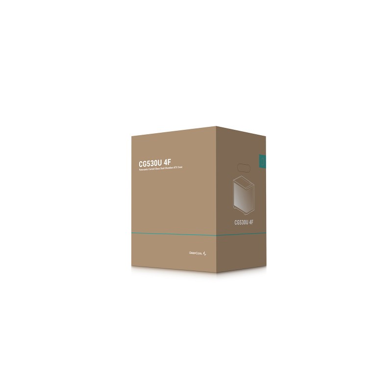 Ohišje DeepCool CG530U 4F, ATX, Midi-Tower, črno