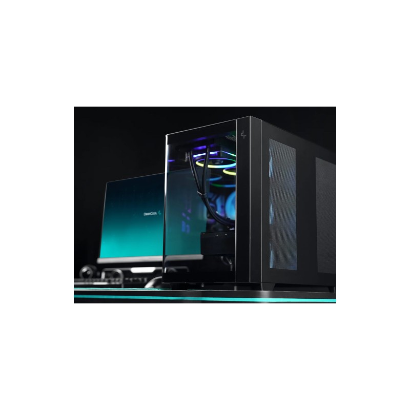 Ohišje DeepCool CG530U 4F, ATX, Midi-Tower, črno