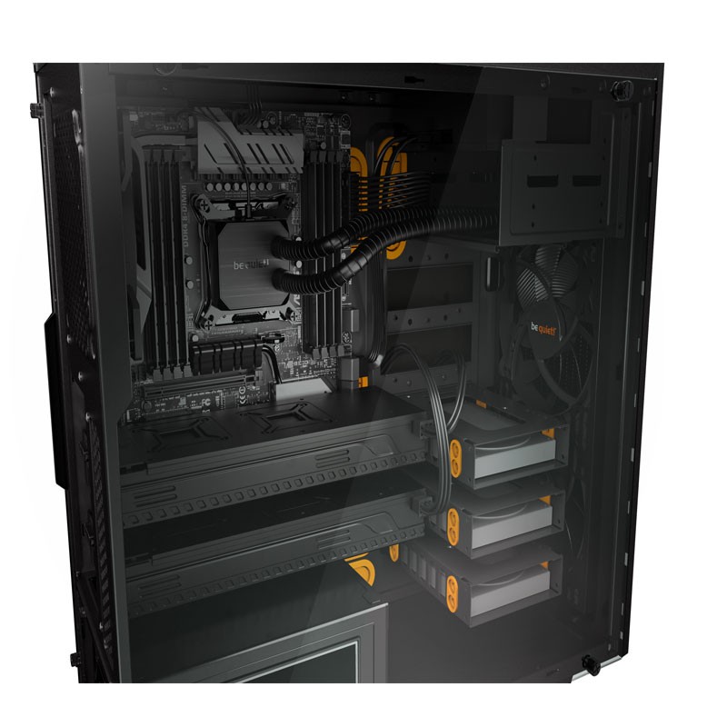 Ohišje ATX be quiet! PURE BASE 600 (BGW20), črno/oranžno