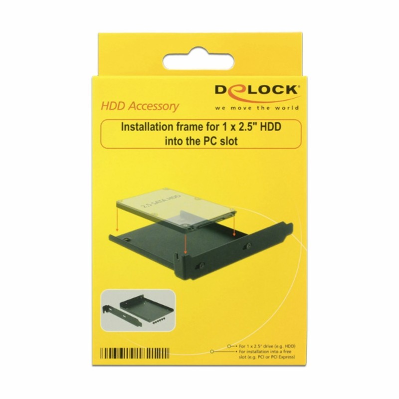 Nosilec za diske Delock za 2.5" diske SSD/HDD