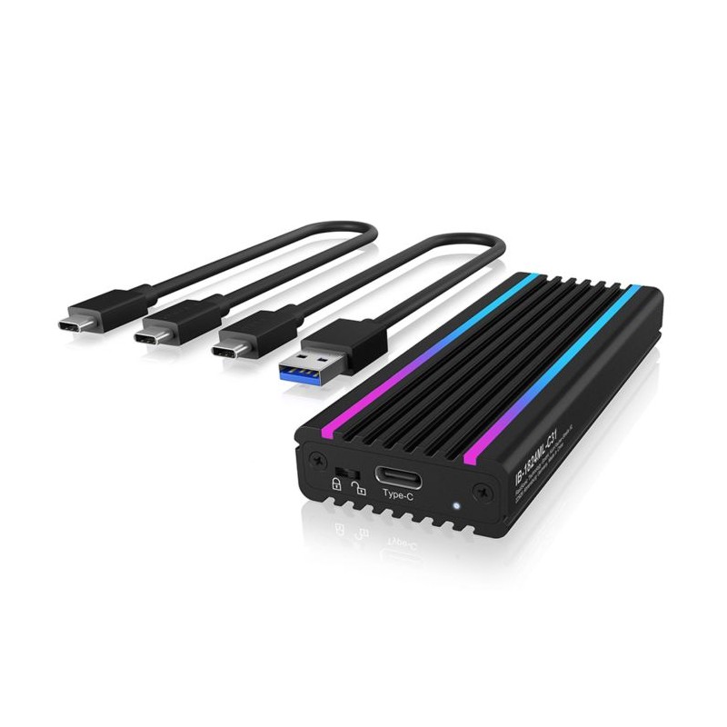 Ohišje za SSD M.2 NVME Icy Box IB-1824ML-C31 RGB