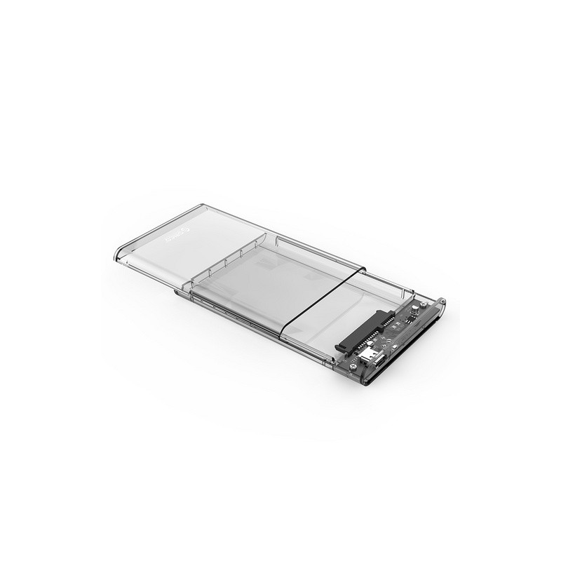 Zunanje ohišje za HDD/SSD 2,5" USB-C 3.1 v SATA3, prozorno
