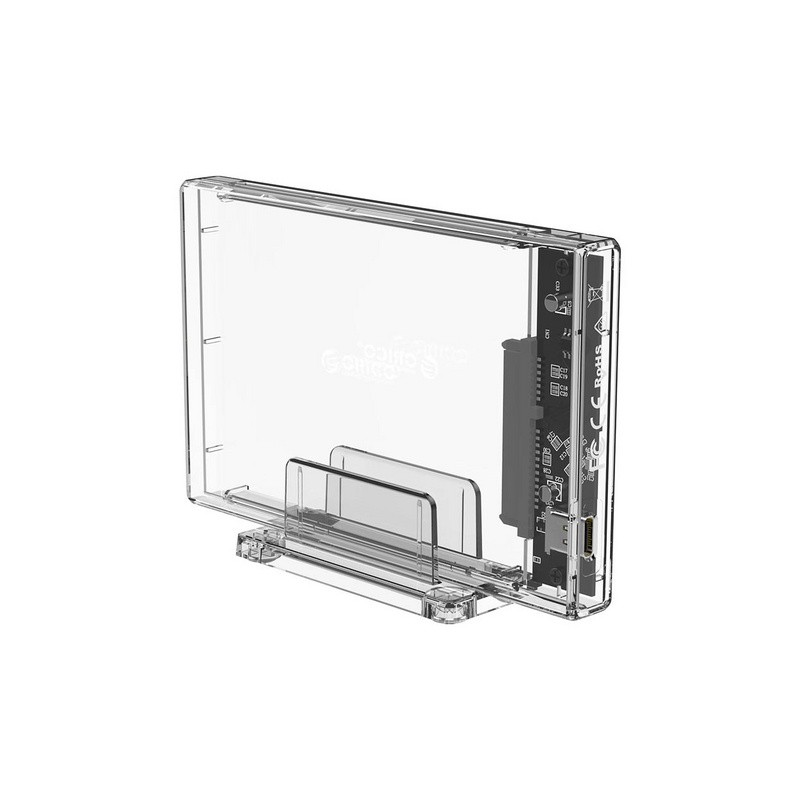 Zunanje ohišje za HDD/SSD 2,5, USB-C 3.0 to SATA3, prozorno, ORICO 2159C3