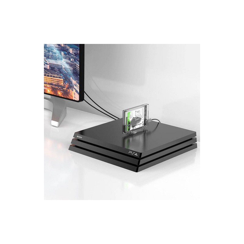Zunanje ohišje za HDD/SSD 2,5, USB-C 3.0 to SATA3, prozorno, ORICO 2159C3