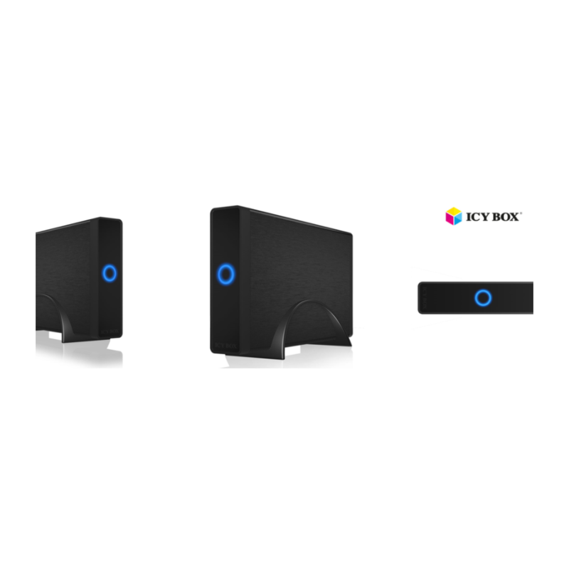 Icybox IB-377U3 zunanje ohišje, 3.5 SATA, USB 3.0, črno