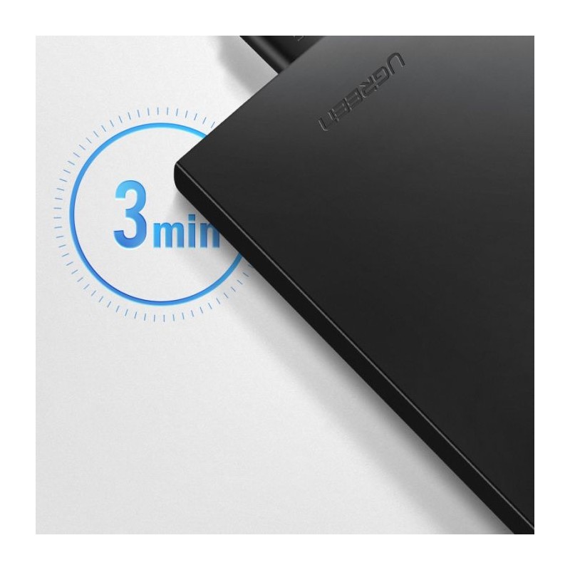 Ohišje za disk Ugreen USB 3.0, 2.5, SATA, črn