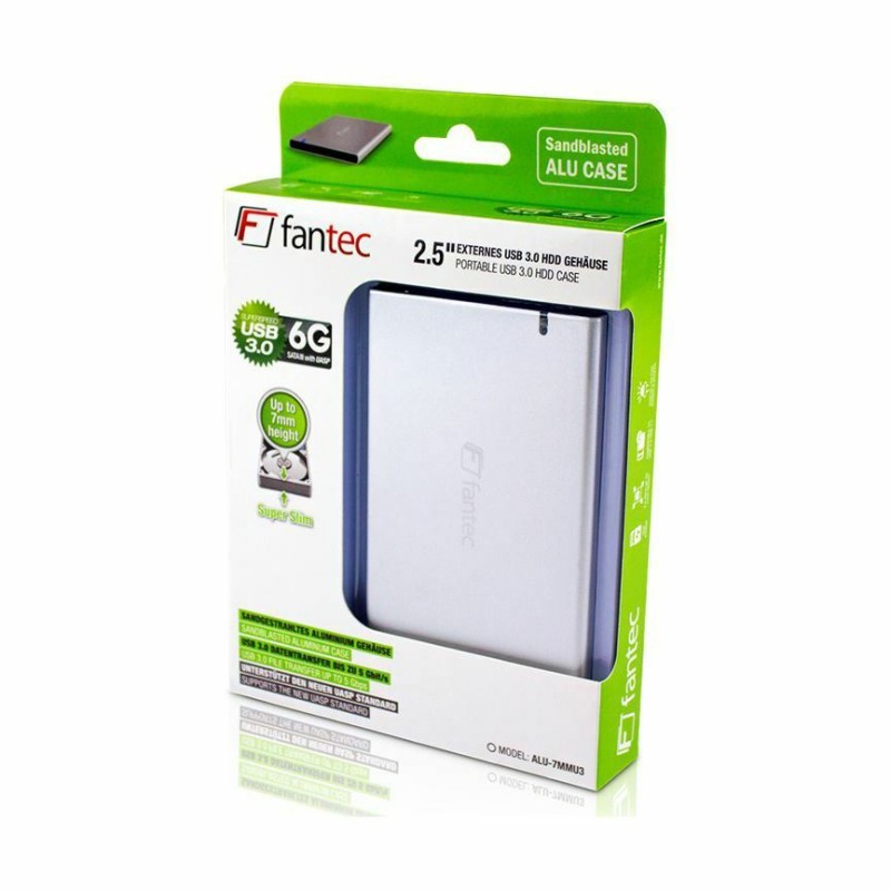 Ohišje za disk 2.5" SATA USB 3.0 Fantec ALU-7MMU3 srebrno