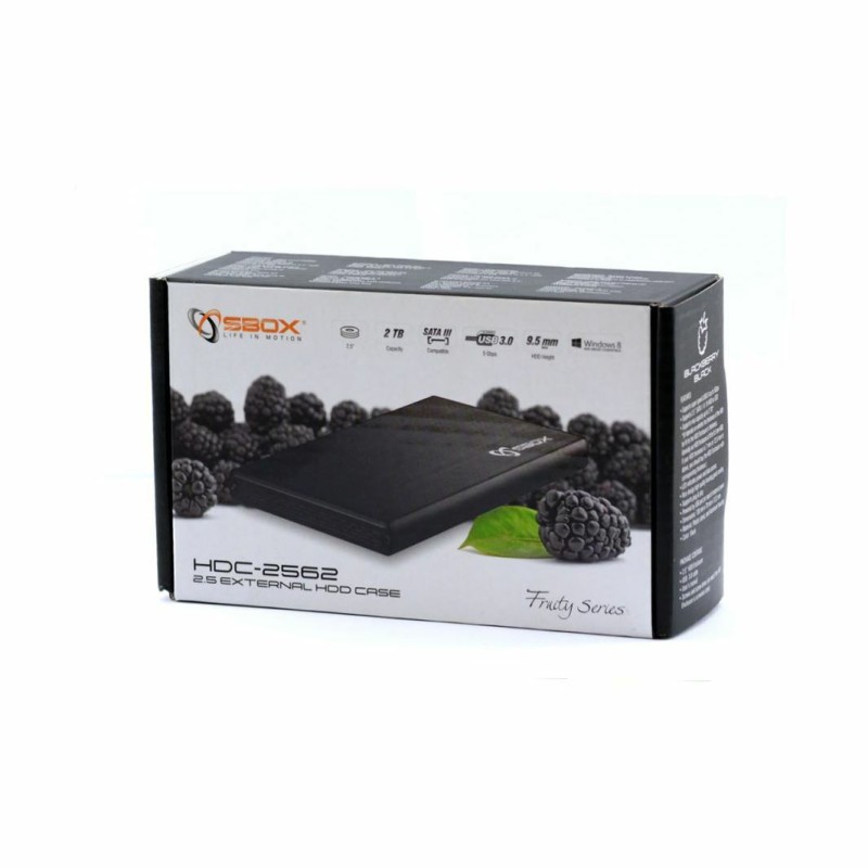 Zunanje ohišje za disk 6cm USB 3.0 HDC-2562 SBOX ALU črno