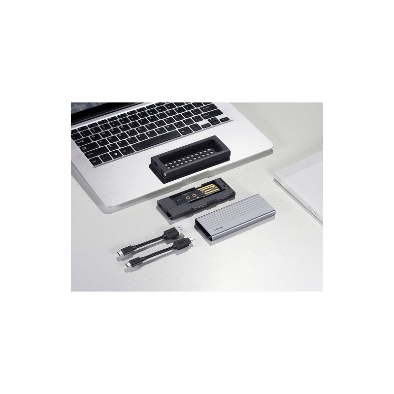 Zunanje ohišje za M.2 NVMe/SATA v USB-C 3.2, aluminij, Lexar E06