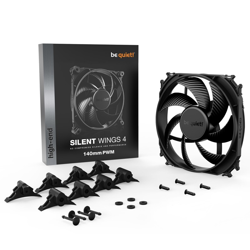 Ventilator be quiet! 140x140x25 SilentWings 4 PWM