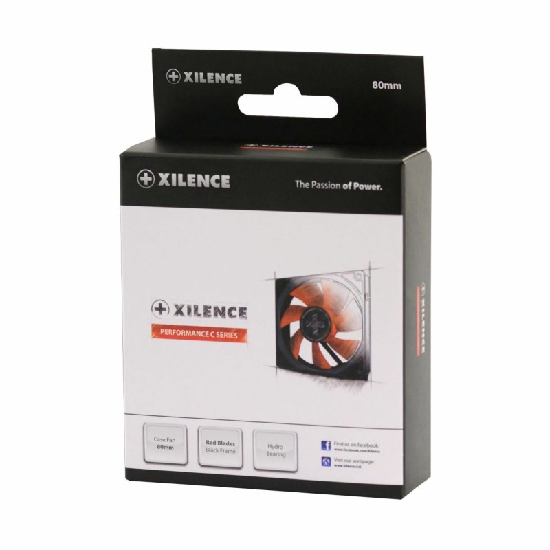 Ventilator 80x80x25mm, Xilence RedWing 3/4p