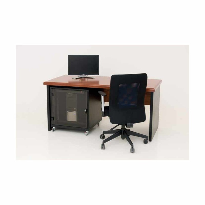 Kabinet 600x800 12U 620 Triton na kolesih, črn