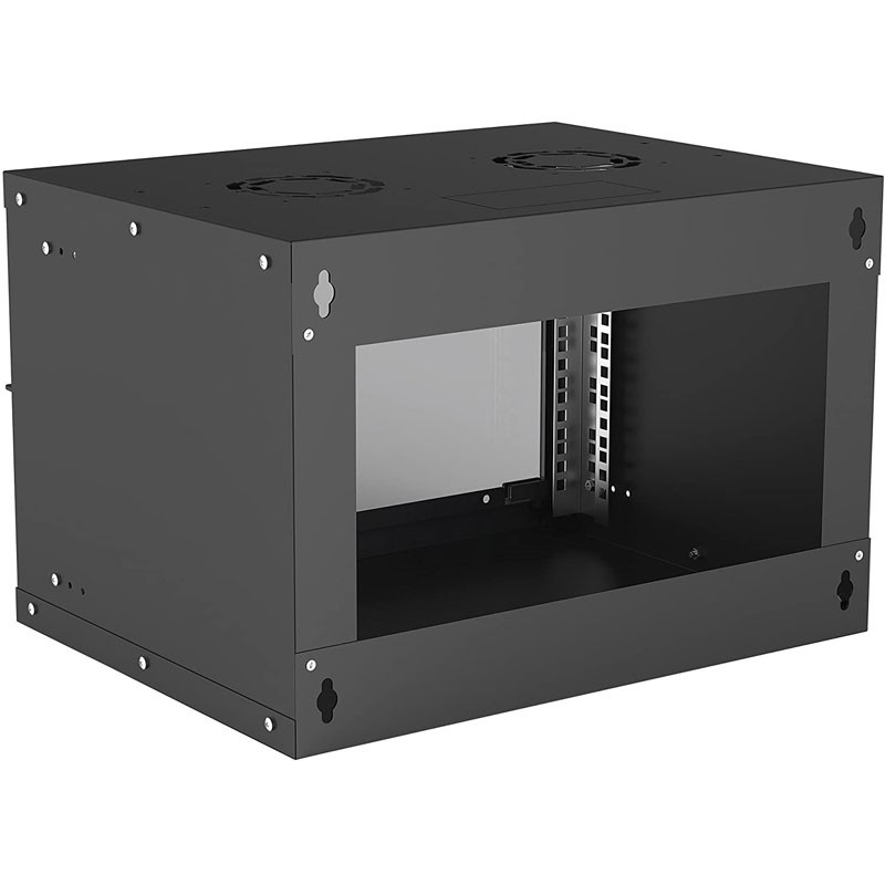 Zidna komunikacijska omara INTELLINET Basic 19, 6U, 540x400, črna
