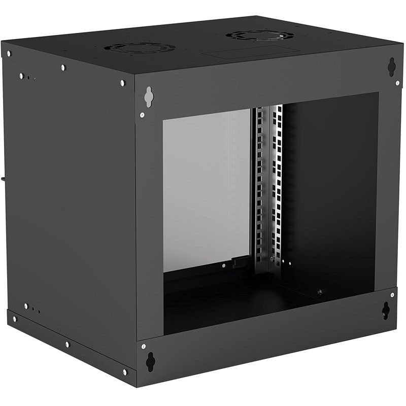 Zidna komunikacijska omara INTELLINET Basic 19, 9U, 540x400, črna
