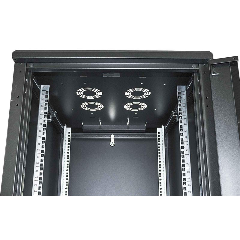 Samostoječa komunikacijska omara INTELLINET Standard 19, 36U, 800x800, črna