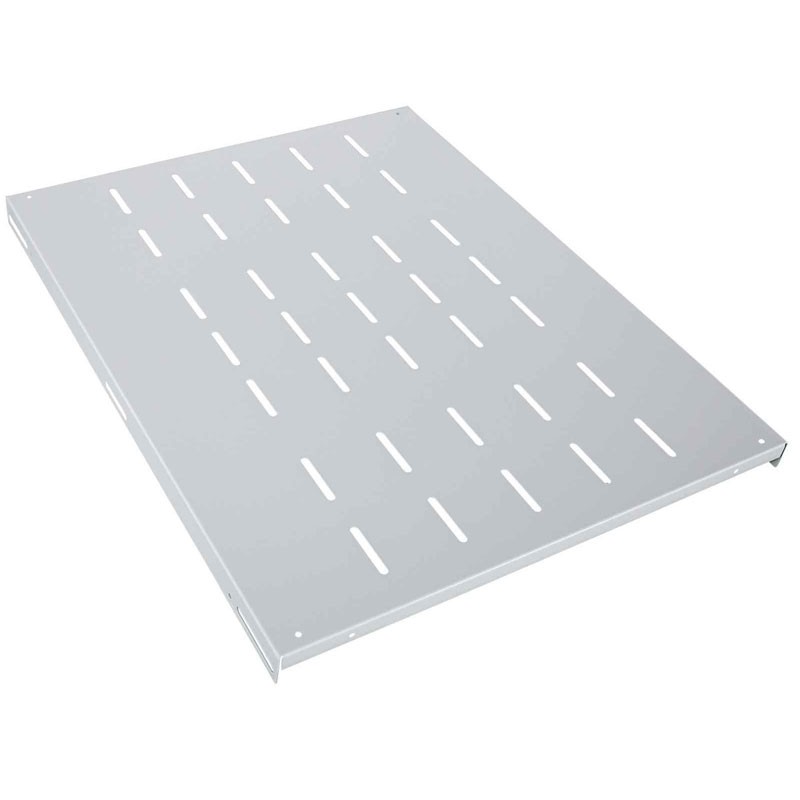 Fiksna polica INTELLINET 19", 1U, 800mm, 100kg, siva