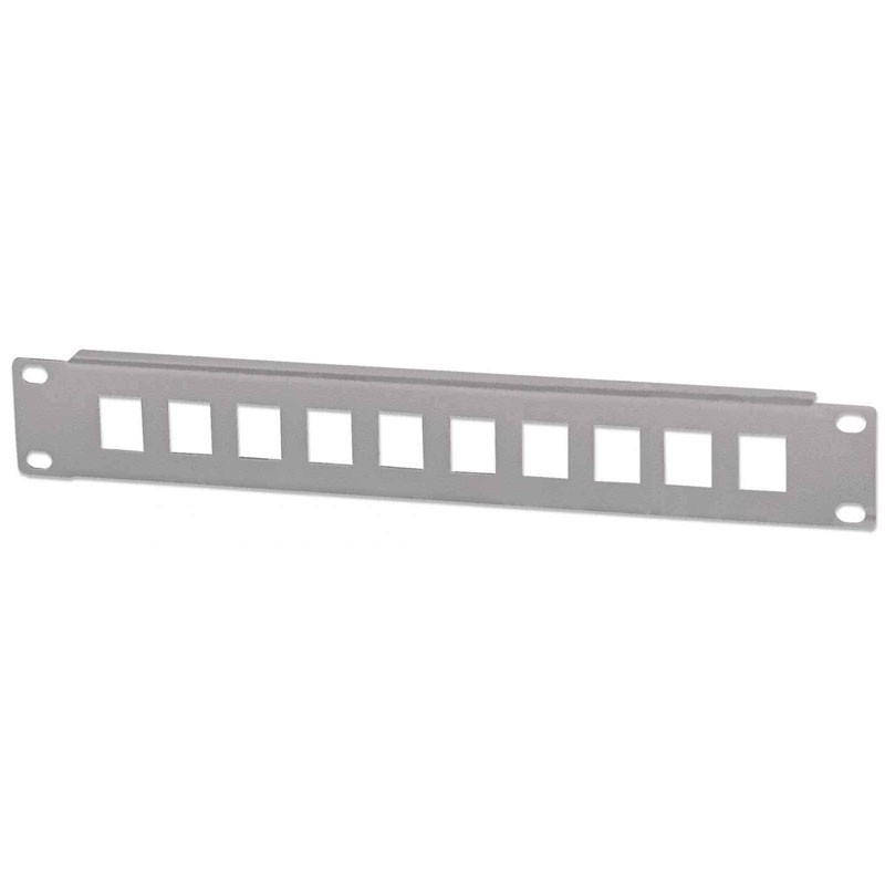 Slepi panel INTELLINET 10, 1U, 10-port, siv