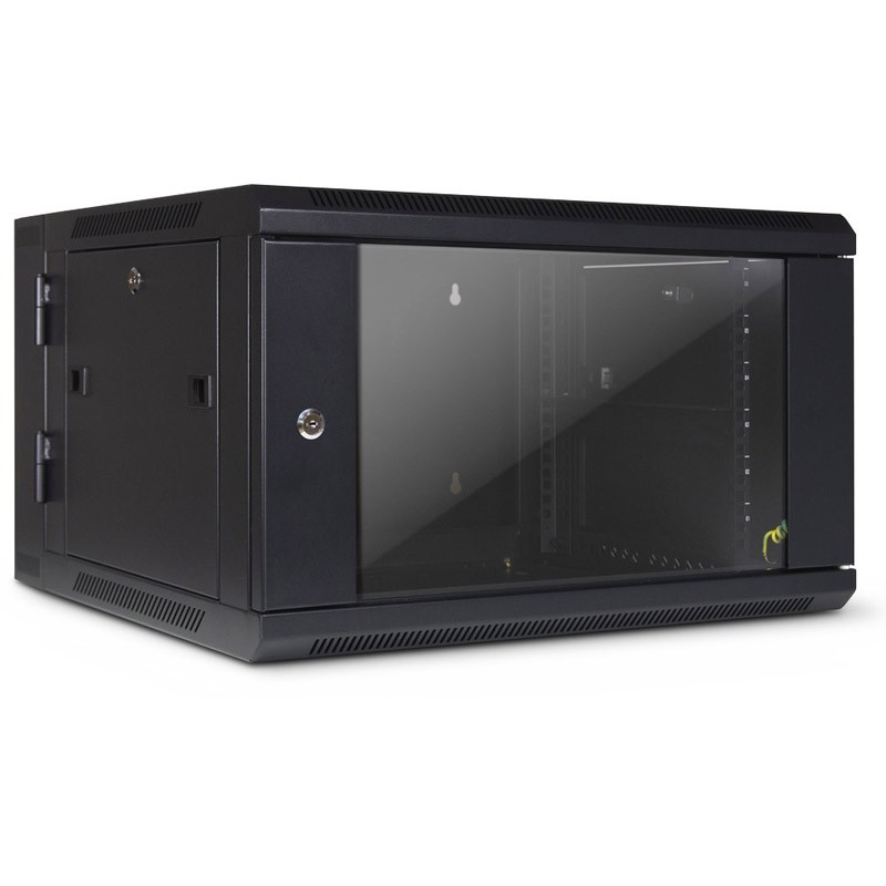 Zidna komunikacijska omara INTER-TECH SMA-6606 19", 6U, 600x600, črna
