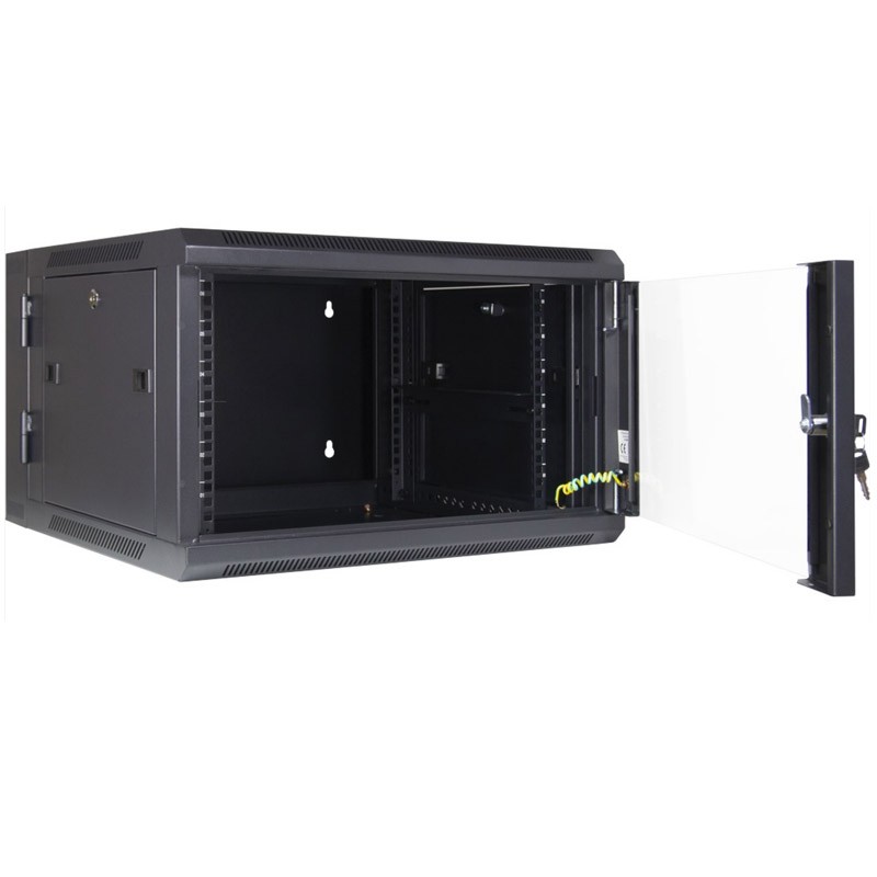 Zidna komunikacijska omara INTER-TECH SMA-6606 19", 6U, 600x600, črna