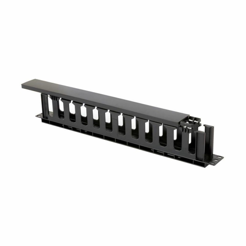 Organizator ka. 48cm 1U plastičen črn s pokrovom Triton
