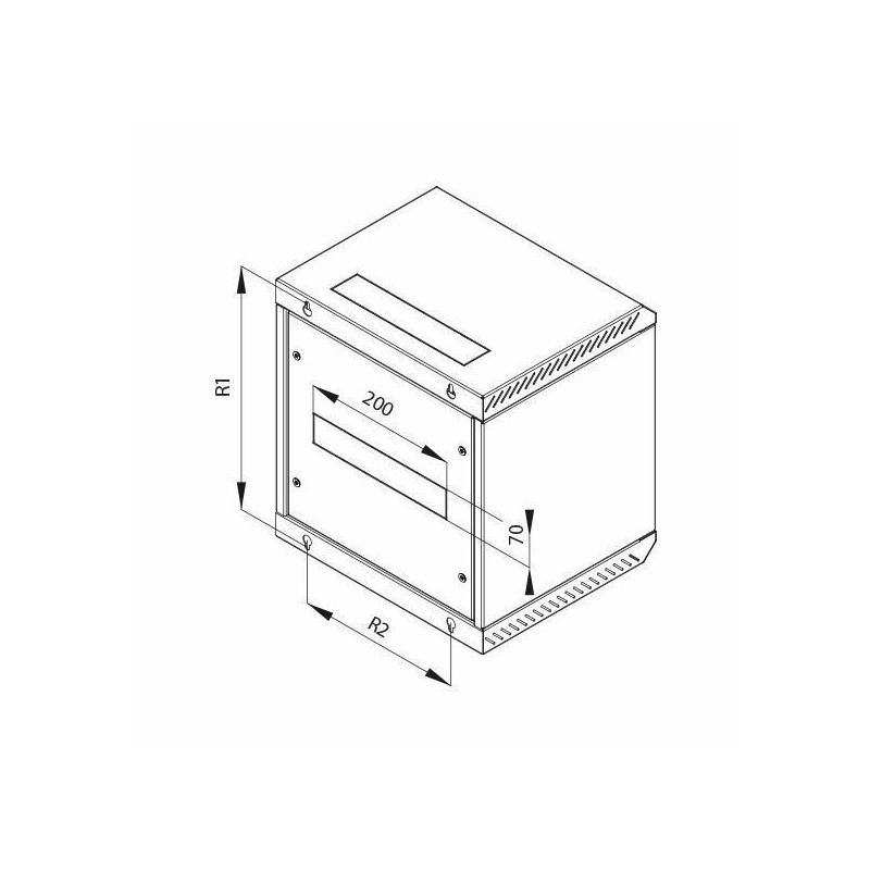 250mm kabinet 4U 248x310x260 Triton