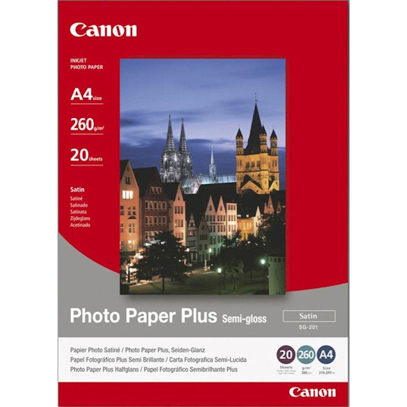 Foto papir Canon SG-201 semi gloss, A4 (20/1)- 1686B021AA