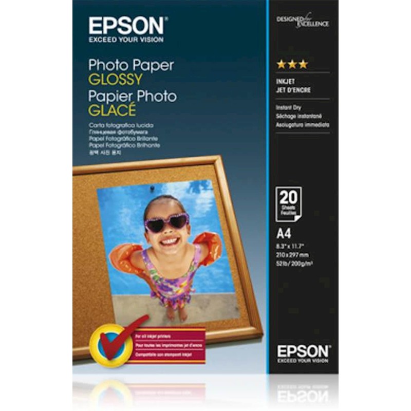 Foto papir Epson A4 20L Glossy 200g (C13S042538)